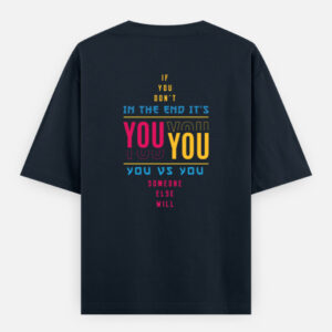 You vs You – Motivational Unisex Oversized T-Shirt for the Grind Set | Mindset Gym Aesthetic Tee