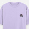 Lavender oversized unisex T-shirt featuring the “Captain of Chaos” pirate ship design on the front.