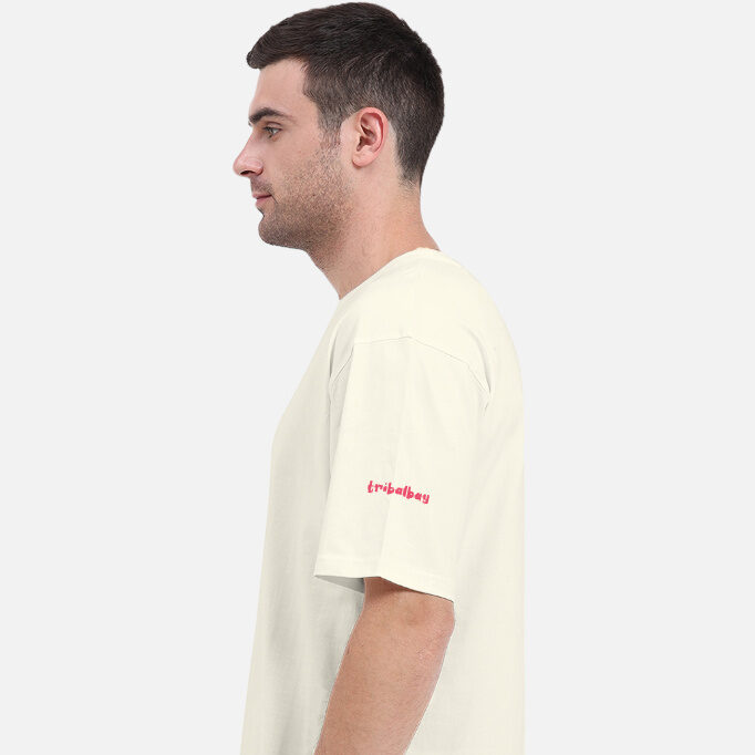 try-again-fail-better-resilience-quote-motivational-unisex-oversized-t-shirt-off-white.jpg Off White Motivational Unisex Oversized T-Shirt with tribal bay logo design on the left sleeve