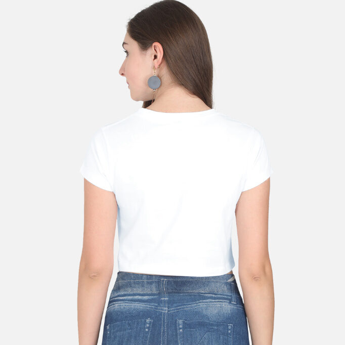 yolo-kawaii-graphic-crop-top-tribal-bay-white-back.jpg White Tribal bay featuring YOLO Kawaii Graphic Crop Top design with cute cartoon characters back