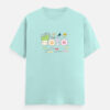 yolo-kawaii-with-cute-cartoon-characters-tribal-bay-graphic-classic-crew-t-shirt-mint-front.jpg Mint Tribal bay Graphic Classic Crew T-Shirt with YOLO Kawaii cute cartoon characters on the front