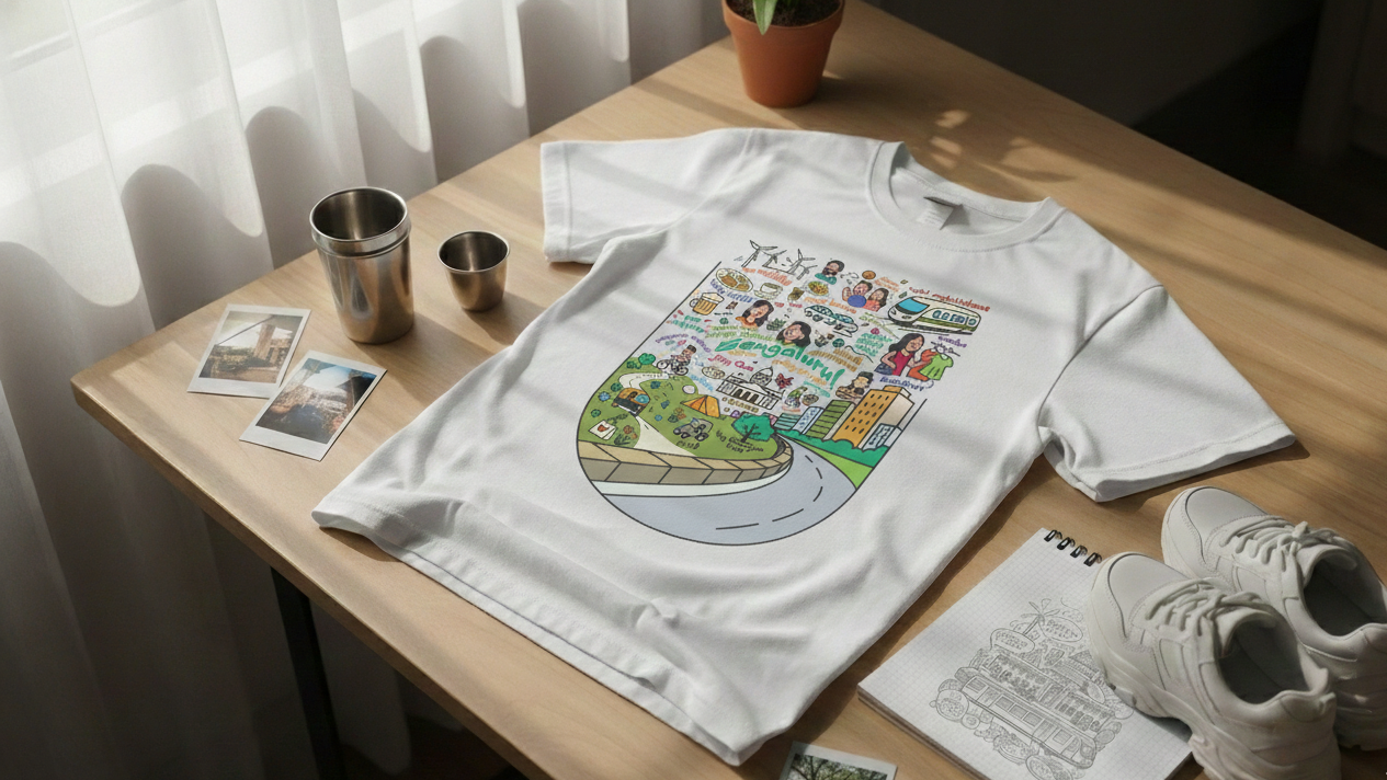 TribalBay Namma Bengaluru Doodle design story and urban streetwear inspiration.